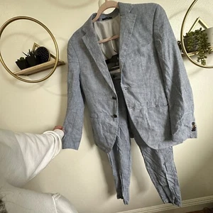 Jack & Jones Anzug Herren Größe 4 Blau 2 Teiler Super Slim Premium Blazer Hose B2 - Bild 1 von 11