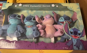 Disney 2021 Set of 4 Angel Stitch Plush Collector Set Brand New in Box - Picture 1 of 4