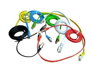 Cable Ethernet blindado Cat 7 paquete de 5 pies 6 compatible con red Cat 5e, Cat 6 - Imagen 1 de 8