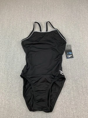 Traje de baño Speedo Endurance+ para mujer talla 28 negro gris atlético deportes acuáticos Foto 1 de 4