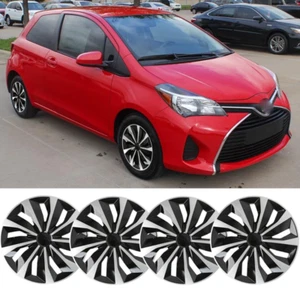 4PCS 15" Hubcaps Wheel Covers Hub Caps fit R15 Tire Steel Wheel For Toyota Yaris - Picture 1 of 12