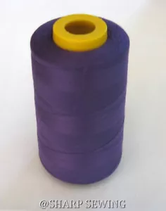 1 SPOOL PORT PURPLE 100%  POLYESTER SERGER QUILTING THREAD T27 6000 YARDS #920 - Picture 1 of 1
