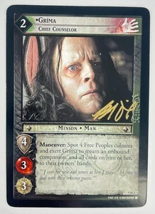 Brad Dourif Lord Of The Rings TCG Autographed Gríma Wormtongue Large Card - Picture 1 of 2
