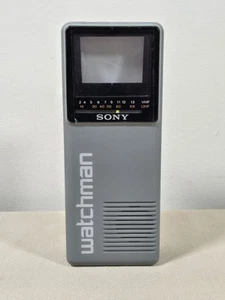 VTG 1990 Sony Watchman Handheld Portable TV VHF/UHF Tested Working FD-10A - Picture 1 of 10