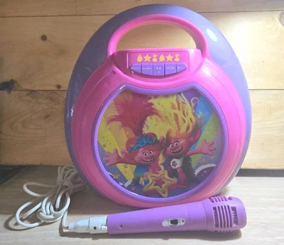 Trolls Movie Band Together Bluetooth MP3 Karaoke con Luz LED Show ¡Probado! Foto 1 de 4