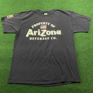 Vintage Arizona Tea Shirt Mens XL Blue 90S Y2K Beverage Company Tee - Picture 1 of 7