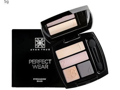 Avon True Perfect Wear Eyeshadow Quad NEARLY NAKED - Flawless Finish. - Image 1 of 2