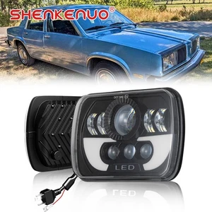 For Oldsmobile Omega 1980-1984 5x7 7X6" H6014/H6052/H6054 Led Headlight Square - Picture 1 of 17