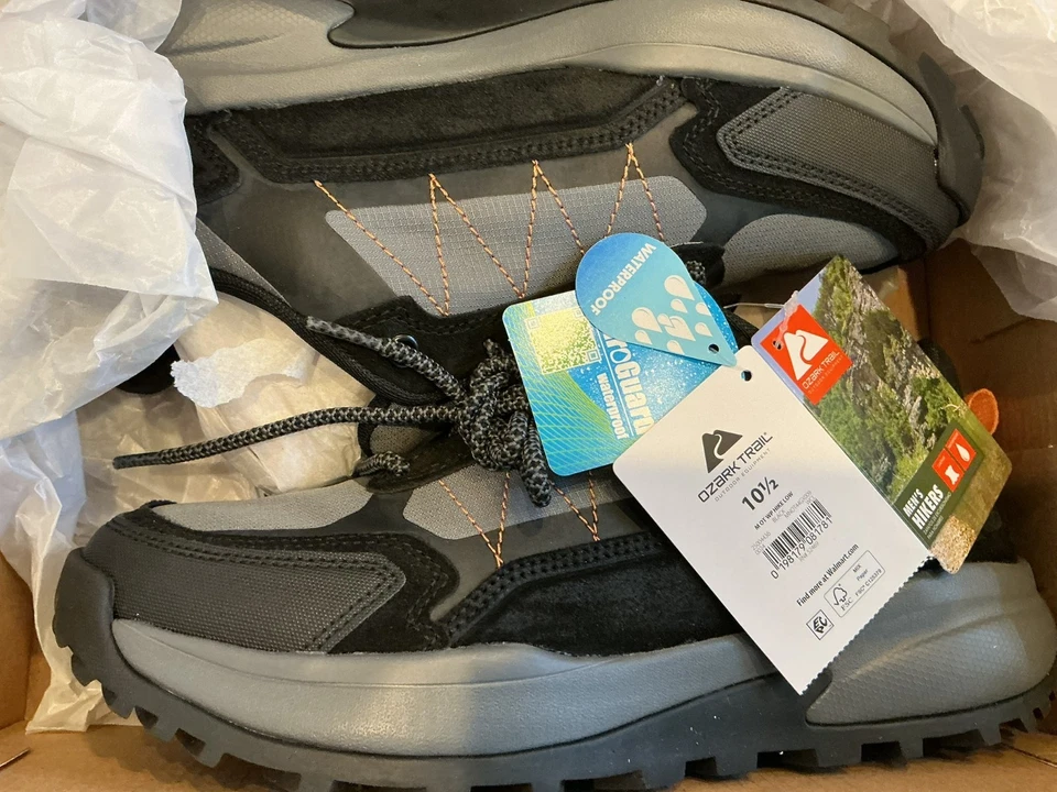 Zapato de Senderismo Impermeable Ozark Trail Hombres Talla 10.5 Suela Baja Senderista Resistente Nuevo en Caja Foto 1 de 4