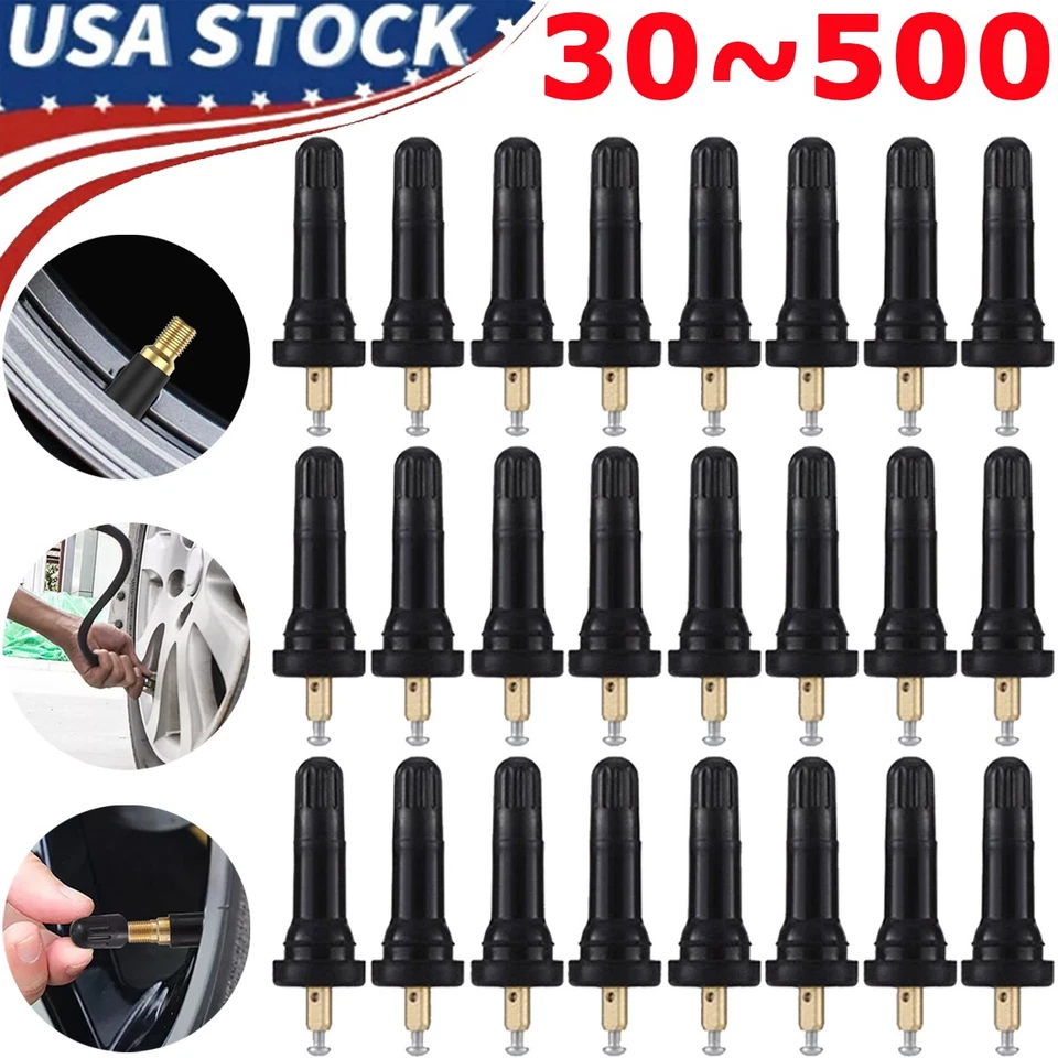 30/100/200/500 TPMS Valve Stem Rubber Rebuild Kit for Tire Pressure Sensor 20008 - Image 1 of 4