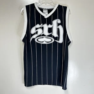 Vintage 00s SRH Supporting Radical Habits Jersey Tank Striped Y2K Skater Size M - Bild 1 von 6