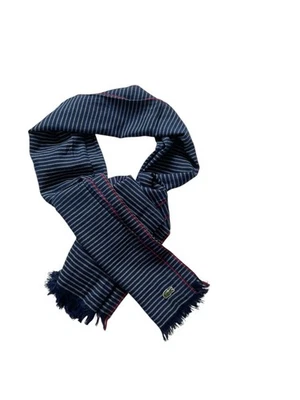 Bufanda Lacoste azul a rayas Foto 1 de 4
