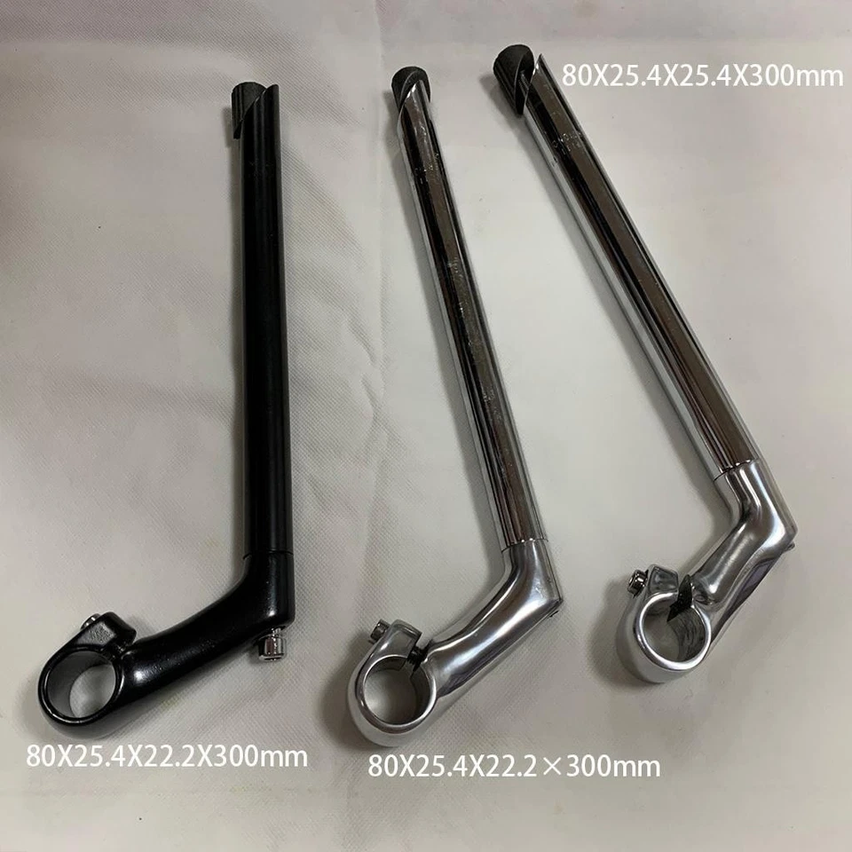 Lady's Nose 26 Cruiser Headset Chrome Gooseneck Crusier Vertical Pipe for Bikes - Image 1 of 1