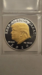 Moneda conmemorativa de plata/oro del 45º presidente de Estados Unidos Donald Trump 2020 - Imagen 1 de 5