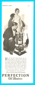 Household home heaters oil Perfection appliance 1926 print ad Cleveland factory - Picture 1 of 2