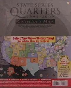 Whitman State Series Quarter Map by Whitman Publishing (English) Hardcover Book - Imagen 1 de 1