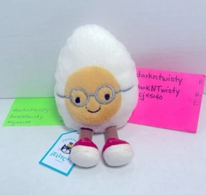 BNWT JELLYCAT AMUSEABLES GEEK EGG AUTHENTIC SALES RECEIPT BY RQST - Picture 1 of 10