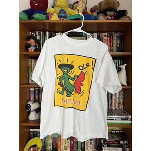 Camiseta Art Vintage Hombre Keith Haring España Camiseta Grande - Imagen 1 de 5