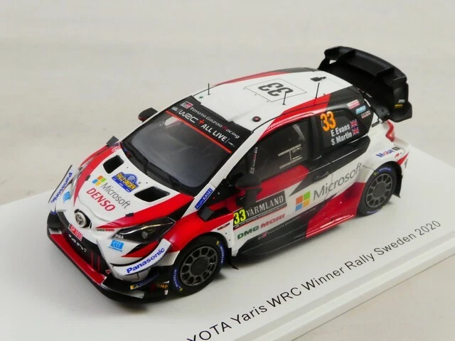Spark Toyota Yaris WRC #33 Evans winner Rally Sweden 2020 1/43 S6568