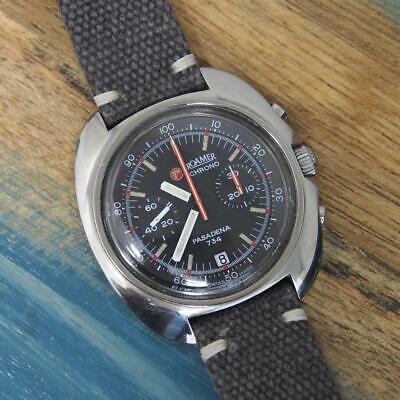 Awesome 1970s ROAMER Pasadena 734 Chronograph Cal.7734 43mm Gents Watch
