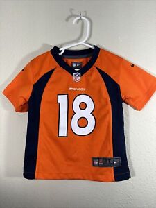 Denver Broncos Jersey Toddler 3T Orange Blue Nike NFL Players Peyton Manning #18