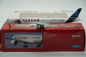 Herpa Wings 1:500 Airbus Qatar Airways Airbus A350-900 XWB F-WZNW (529570) - Imagen 1 de 7