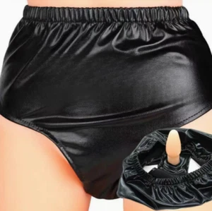 Keuschheitsgürtel Höschen Mit Anal Plug Unterwäsche Restraint Strap on Dildo DE - Bild 1 von 11