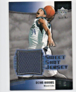 2004 Upper Deck Sweet Shot Jersey Devin Harris Mavericks B-612