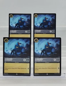 Disney Lorcana Cerberus - Dreiköpfiger Hund 176/204 Erstes Kapitel C 4 Karten Set - Bild 1 von 1