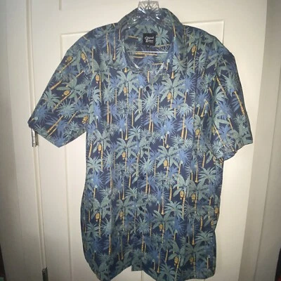 Original Deluxe Supply Aloha Hawaiian Button Up Shirt XL  Blue - Image 1 of 4