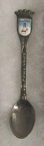 #314) SILVER PLATED TEA SPOON ALGARVE SOUTHERN COAST REGION OF PORTUGAL EUROPE - Foto 1 di 2