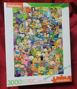 Aquarius Retro NICKELODEON 90's Character CAST Puzzle Licensed 3000 Piece NEW - Picture 1 of 4