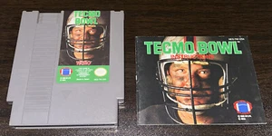 Tecmo Bowl NES Nintendo Entertainment System Gioco Calcio Sport con Manuale - Foto 1 di 3