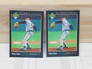 2er Set---- 1993 Pinnacle #615 Greg Gohr Rookie RC Detroit Tigers Baseballkarte - Bild 1 von 10