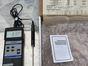 Control Company 4132 Traceable RTD Platinum Thermometer w/6" Sensor Probe - Picture 1 of 17