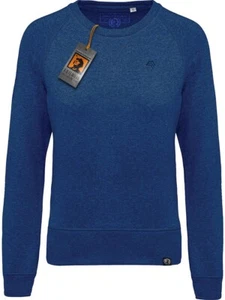 KRB K481 Damen Bio-Baumwolle Sweatshirt COMPANIEER Pullover Ocean Blau Melange . - Bild 1 von 4