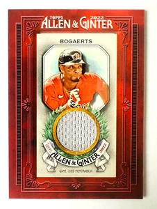 2022 Topps Allen Ginter Xander Bogaerts MINI Jersey Card Red Sox Star! - Picture 1 of 3