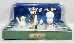 LEMAX New Friends To Play With #53231 Snowman Dog 2015 Christmas Village Decor - Picture 1 of 6