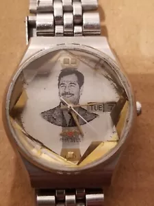 1980'S SADDAM HUSSIEN PRESIDENT WATCH SPECIAL MEMORIAL RARE Citizen - Picture 1 of 24