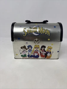 Vintage 1999 Sailor Moon Metal Dome Shape Lunchbox N. Takeuchi - Picture 1 of 8