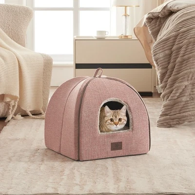 WINDRACING Cat Bed for Indoor Cats - Cats Cave Bed Cat House Cat Tent with Re... - Image 1 of 4