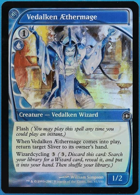 Vedalken AEthermage FOIL Future Sight HEAVILY PLD Common CARD (498878) ABUGames - Image 1 of 2