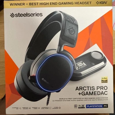 SteelSeries Arctis Pro + GameDAC Hi-Res Gaming Headset Black for PC PS5 PS4 - Image 1 of 4