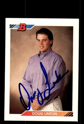 Signed Baseball Card Auto Doug Linton 1992 Bowman #277 Toronto Blue Jays - Image 1 of 2