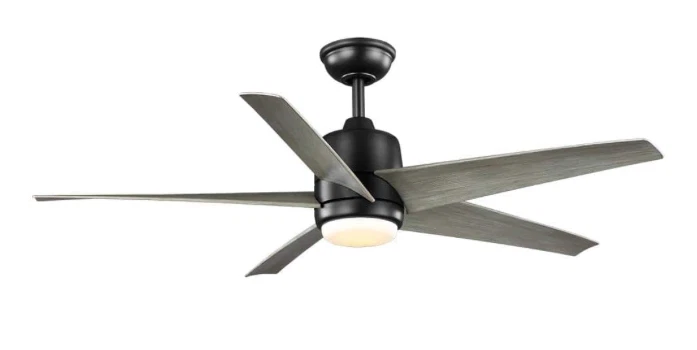 Hampton Bay Mena 54 in. LED Indoor/Outdoor Matte Black Ceiling Fan - USED - Image 1 of 1