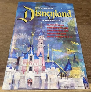 Folleto de colección 1955 The Story of Disneyland Guide Walt Disney Mickey Mouse RARO - Imagen 1 de 7