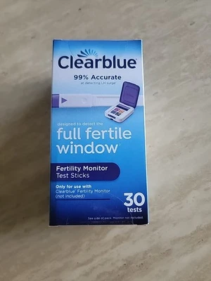NEW Clearblue Fertility Monitor Test 30 Count Damage Box Exp 3/31/28 - Image 1 of 3
