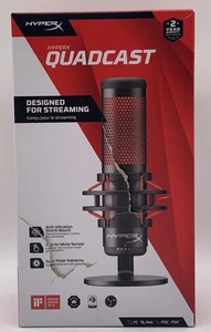 HyperX QuadCast - USB Condenser Gaming Microphone for PC, Mac, PS5, PS4 - Picture 1 of 7