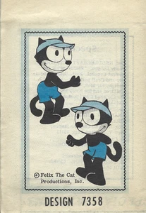 Vintage Puppenmuster - 12" Inky & Dinky Felix die Katze Puppe Muster - Bild 1 von 1