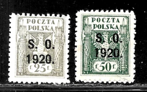 HICK GIRL-OLD MINT POLAND STAMPS COAT OF ARMS, OVERPRINT S. O. 1920 A5634 - Picture 1 of 2